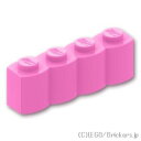 レゴ パーツ ブロック 1 x 4 - 丸太 [ Bright Pink / ブライトピンク ] | LEGO純正品の バラ 売り