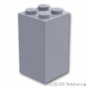 レゴ パーツ ブロック 2 x 2 x 3 [ Light Bluish Gray / グレー ] | LEGO純正品の バラ 売り