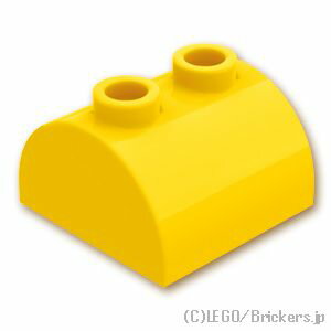 ●レゴ パーツ - ブロック-カーブトップ ●商品名：ブロック 2 x 2 - カーブトップ ●色：[Yellow / イエロー] ●エレメント ID：4187061 ●デザイン ID：30165