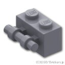 レゴ パーツ ブロック 1 x 2 - ハンドル [ Dark Bluish Gray / ダークグレー ] | LEGO純正品の バラ 売り