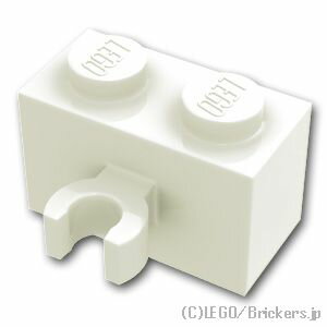 レゴ パーツ ブロック 1 x 2 - 垂直クリップ [ White / ホワイト ] | LEGO純正品の バラ 売り