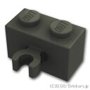 レゴ パーツ ブロック 1 x 2 - 垂直クリップ [ Black / ブラック ] | LEGO純正品の バラ 売り