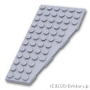 レゴ パーツ ウェッジプレート 6 x 12 左 [ Light Bluish Gray / グレー ] | LEGO純正品の バラ 売り