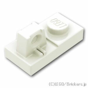 レゴ パーツ ヒンジ 1 x 2 - トップロック [ White / ホワイト ] | LEGO純正品の バラ 売り