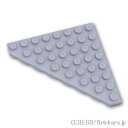 レゴ パーツ ウェッジプレート 8 x 8 - コーナーカット [ Light Bluish Gray / グレー ] | LEGO純正品の バラ 売り