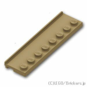 レゴ パーツ プレート 2 x 8 - ドアレール [ Dark Tan / ダークタン ]  LEGO純正品の バラ 売り