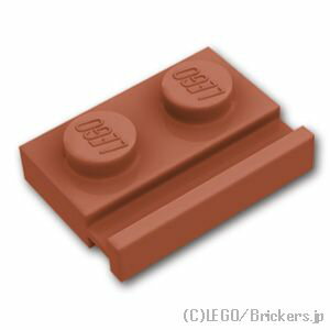 レゴ パーツ プレート 1 x 2 - ドアレール [ Reddish Brown / ブラウン ] | LEGO純正品の バラ 売り 1