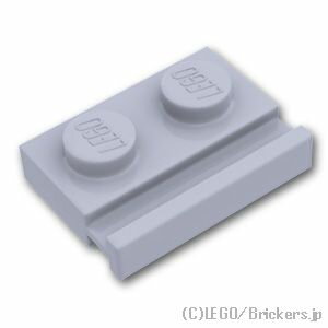 レゴ パーツ プレート 1 x 2 - ドアレール Light Bluish Gray / グレー LEGO純正品の バラ 売り