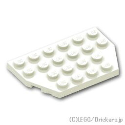 レゴ パーツ ウェッジプレート 4 x 6 [ White / ホワイト ] | LEGO純正品の バラ 売り