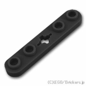 レゴ パーツ テクニック プレート 1 x 5 - センター軸穴 [ Black / ブラック ] | LEGO純正品の バラ 売り