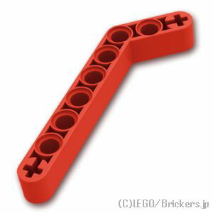 レゴ パーツ テクニック リフトアーム 1 x 9 - ベント(7 - 3) [ Red / レッド ]  LEGO純正品の バラ 売り