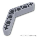 レゴ パーツ テクニック リフトアーム 1 x 7 - べント(4 - 4) [ Light Bluish Gray / グレー ] | LEGO純正品の バラ 売り