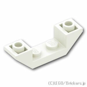 レゴ パーツ 逆 ダブル スロープ 45°- 4 x 1 [ White / ホワイト ] | LEGO純正品の バラ 売り