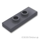 レゴ パーツ タイル 1 x 3 - センター2スタッド [ Dark Bluish Gray / ダークグレー ] | LEGO純正品の バラ 売り