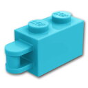 レゴ パーツ ブロック 1 x 2 - 垂直ハンドル タイプ2 [ Md,Azure / ミディアムアズール ] | LEGO純正品の バラ 売り