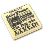 レゴ パーツ タイル 2 x 2 - 日刊予言者新聞 The Boy who LIVED！ パターン [Tan/タン] | LEGO純正品の バラ 売り