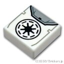 レゴ パーツ タイル 1 x 1 - SW 銀河共和国シンボル [ White / ホワイト ] | LEGO純正品の バラ 売り