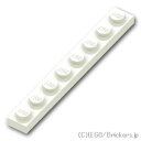 レゴ パーツ プレート 1 x 8 [ White / ホワイト ] | LEGO純正品の バラ 売り