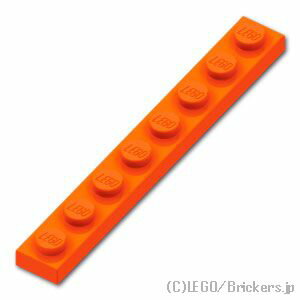 レゴ パーツ プレート 1 x 8 [ Reddish Orange / レディッシュオレンジ ] | LEGO純正品の バラ 売り
