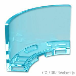レゴ パーツ パネル 3 x 3 x 2 - コンベックスコーナー [ Tr,Lt Blue / トランスライトブルー ] | LEGO..