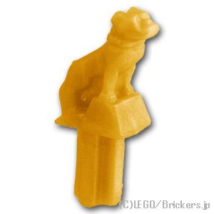 レゴ パーツ 犬 - ボンネットマスコット Pearl Gold / パールゴールド LEGO純正品の バラ 売り