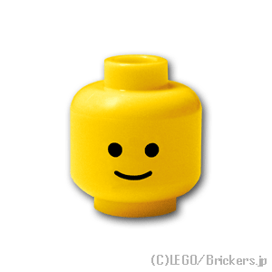 レゴ パーツ ミニフィグ ヘッド - 笑顔 [ Yellow / イエロー ] | LEGO純正品の ...