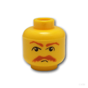 レゴ パーツ ミニフィグ ヘッド - ブラウンのフサフサひげ  | LEGO純正品の バラ 売り