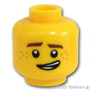 レゴ パーツ ミニフィグ デュアルヘッド - 歪んだ笑顔/歪んだキリリ顔(ニンジャゴー ジェイ)  | LEGO純正品の バラ 売り