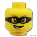 レゴ パーツ ミニフィグ ヘッド - メガネのドヤ顔 [ Yellow / イエロー ] | LEGO純正品の バラ 売り