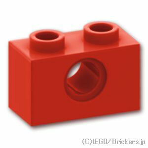 レゴ パーツ テクニック ブロック 1 x 2 - 穴1 Red / レッド LEGO純正品の バラ 売り