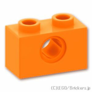 レゴ パーツ テクニック ブロック 1 x 2 - 穴1 [ Orange / オレンジ ] | LEGO純正品の バラ 売り