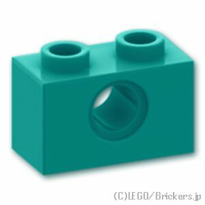 レゴ パーツ テクニック ブロック 1 x 2 - 穴1 [ Dark Turquoise / ダークターコイズ ] | LEGO純正品の バラ 売り