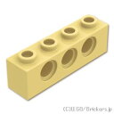 レゴ パーツ テクニック ブロック 1 x 4 - 穴3 [ Tan / タン ] | LEGO純正品の バラ 売り