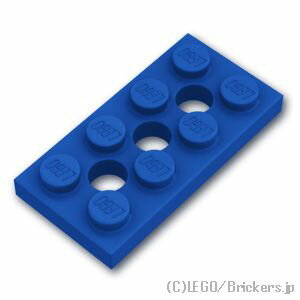 レゴ パーツ テクニック プレート 2 x 4 - 穴あき [ Blue / ブルー ] | LEGO純正品の バラ 売り