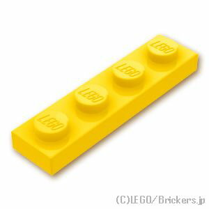 レゴ パーツ プレート 1 x 4 [ Yellow / イエロー ] | LEGO純正品の バラ 売り