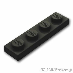 レゴ パーツ プレート 1 x 4 [ Black / ブラック ] | LEGO純正品の バラ 売り