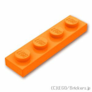 レゴ パーツ プレート 1 x 4 [ Orange / オレンジ ] | LEGO純正品の バラ 売り