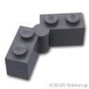 レゴ パーツ ヒンジ ブロック 1 x 4 - セット [ Dark Bluish Gray / ダークグレー ] | LEGO純正品の バラ 売り