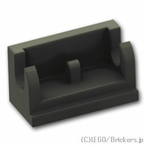 レゴ パーツ ヒンジ 1 x 2 ベース [ Black / ブラック ] | LEGO純正品の バラ 売り