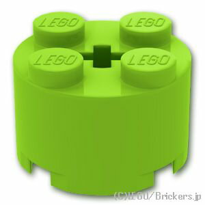 レゴ パーツ ブロック 2 x 2 - ラウンド [ Lime / ライム ] | LEGO純正品の バラ 売り