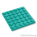 レゴ パーツ プレート 6 x 6 [ Dark Turquoise / ダークターコイズ ] | LEGO純正品の バラ 売り