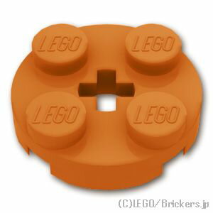 レゴ パーツ プレート 2 x 2 - ラウンド [ Dark Orange / ダークオレンジ ] | LEGO純正品の バラ 売り