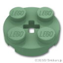 レゴ パーツ プレート 2 x 2 - ラウンド [ Sand Green / サンドグリーン ] | LEGO純正品の バラ 売り