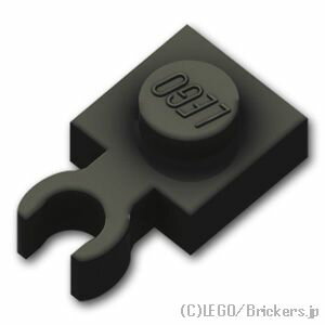 レゴ パーツ プレート 1 x 1 - 垂直クリップ [ Black / ブラック ] | LEGO純正品の バラ 売り