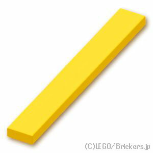レゴ パーツ タイル 1 x 8 [ Yellow / イエロー ] | LEGO純正品の バラ 売り