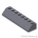 レゴ パーツ スロープ ブロック 2 x 8/45° [ Dark Bluish Gray / ダークグレー ] | LEGO純正品の バラ 売り