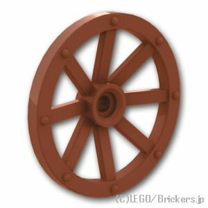 レゴ パーツ 荷車 ホイール - 33mm [ Reddish Brown / ブラウン ] | LEGO純正品の バラ 売り