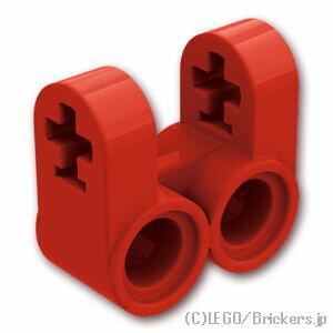 レゴ パーツ テクニック 軸/ピンコネクター - 垂直ダブル [ Red / レッド ] | LEGO純正品の バラ 売り