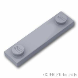 レゴ パーツ タイル 1 x 4 - エッジスタッド 溝付き [ Light Bluish Gray / グレー ] | LEGO純正品の バラ 売り