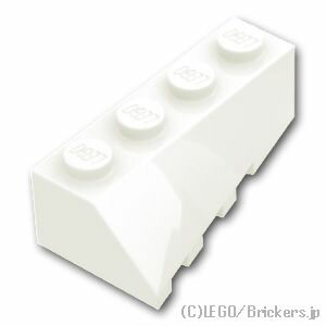 レゴ パーツ ウェッジ 4 x 2 - 右 [ White / ホワイト ] | LEGO純正品の バラ 売り